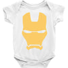 iron man mask avengers marvel comics gift Baby Bodysuit
