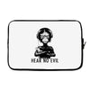 hear no evil Laptop sleeve