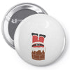 christmas chimney Pin-back button