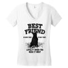 Best Friend Bull Terrier Women's V-Neck T-Shirt
