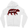 mama christmas bear Zipper Hoodie