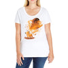 lion evolution Ladies Curvy T-Shirt