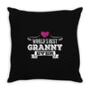 World's Best Granny Ever Throw Pillow