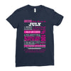 quens are born in july Ladies Fitted T-Shirt