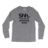 shh my hangover t shirt funny beer college drunk s 3xl Long Sleeve Shirts