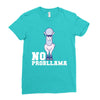 no probllama Ladies Fitted T-Shirt