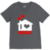 i love house music V-Neck Tee