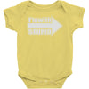 i'm with stupid Baby Onesie