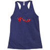 rolling into battle Racerback Tank