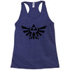 zelda logo black logo Racerback Tank