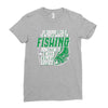 talk to myself fishing Ladies Fitted T-Shirt