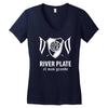 river plate de argentina futbol soccer Women's V-Neck T-Shirt