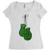 liver cancer boxing glover Women's Triblend Scoop T-shirt