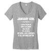 Super January Girl Women's V-Neck T-Shirt