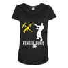 finger guns batle royal gaming Maternity Scoop Neck T-shirt