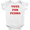 napoleon dynamite   vote for pedro Baby Onesie