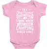 love camping!!! Baby Bodysuit