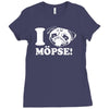i love m&ouml;pse funny Ladies Fitted T-Shirt