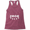 loco coco skul Racerback Tank