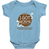 i got worms t shirt Baby Onesie