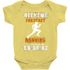 weekend forecast running Baby Bodysuit