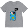 uberpup hey brain cakes! V-Neck Tee