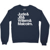 a litle life book white logo Crewneck Sweatshirt