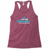 i'm the hairstylist Racerback Tank