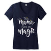 This Mama Runs on Magic Women's V-Neck T-Shirt