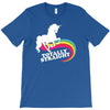 totally straight funny rainbow unicorn gay pride novelty fashion T-Shirt