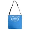 vintage aged to perfection Adjustable Strap Totes