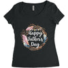 Happy Father's Day Women's Triblend Scoop T-shirt
