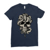 skull snake Ladies Fitted T-Shirt