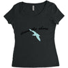 down the shore hooded Women's Triblend Scoop T-shirt