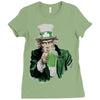 st patricks day  uncle sam Ladies Fitted T-Shirt