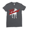 don't stop believing unicorn Ladies Fitted T-Shirt
