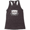pug mom sugar skull Racerback Tank