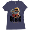 go big Ladies Fitted T-Shirt