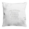 strong woman Throw Pillow