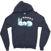 adopt a crystal critter Zipper Hoodie