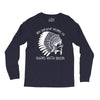 my indian name is runs with beer Long Sleeve Shirts
