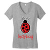 lady bug Women's V-Neck T-Shirt