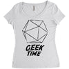 geek time Women's Triblend Scoop T-shirt