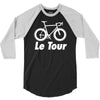 le tour bike silhouette 2015 de france new 3/4 Sleeve Shirt