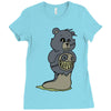 mucus bear Ladies Fitted T-Shirt