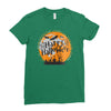 happy halloween 1 Ladies Fitted T-Shirt