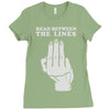read between the lines Ladies Fitted T-Shirt