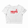 biking is dope Crop Top
