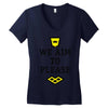 we aim to please Women's V-Neck T-Shirt