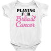 playing for breast cancer Baby Bodysuit